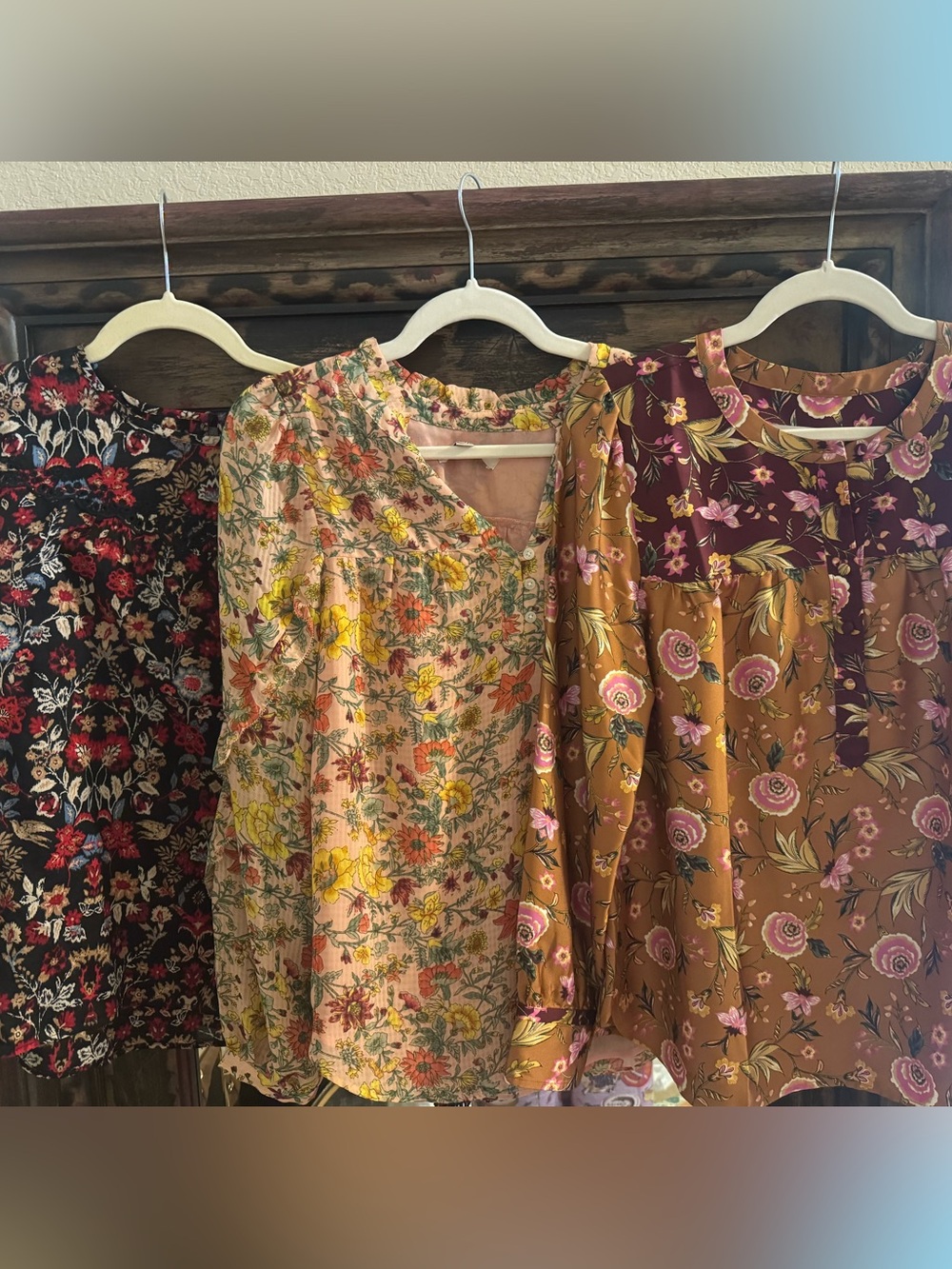 Bundle Ann Taylor Loft Women's Floral Blouses - Medium - Fall - Like New